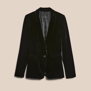 Banana Republic Easy Velvet & Silk Blazer
